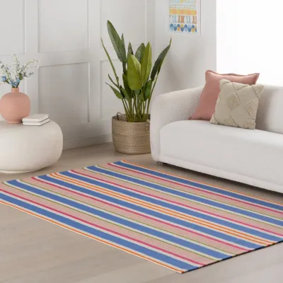 Festival Stripe Multi Handwoven Indoor/Outdoor Rug