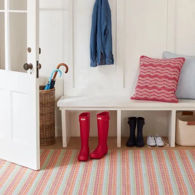 Candy Stripe Multi Handwoven Indoor/Outdoor Rug