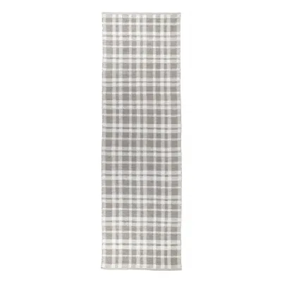 Tattersall Grey Handwoven Indoor/Outdoor Rug