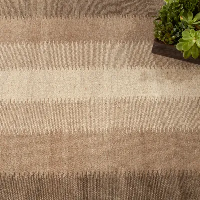 Ronan Ikat Natural Handwoven Wool Rug