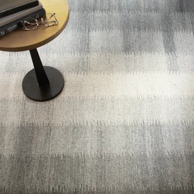 Ronan Ikat Grey Handwoven Wool Rug