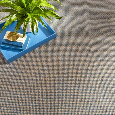 Donnie Navy Handwoven Jute Rug
