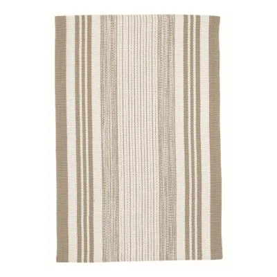 Quincy Stripe Khaki Handwoven Indoor/Outdoor Rug