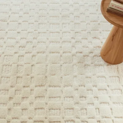 Isadora Ivory Handwoven Wool Rug