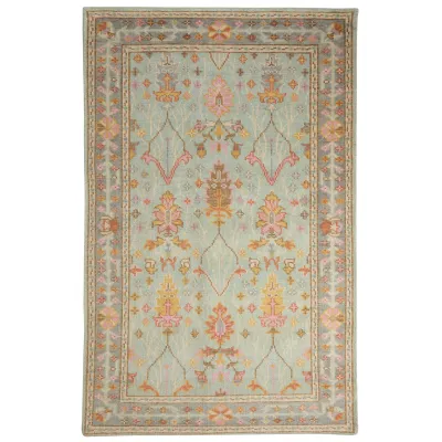 Mara Sky Hand Knotted Wool Rug