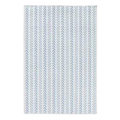 Lowell Blue Machine Washable Rug
