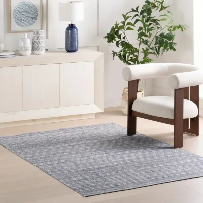 Skipper Stripe Navy Handwoven Indoor/Outdoor Rug