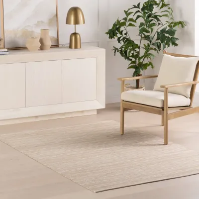 Skipper Stripe Khaki Handwoven Indoor/Outdoor Rug