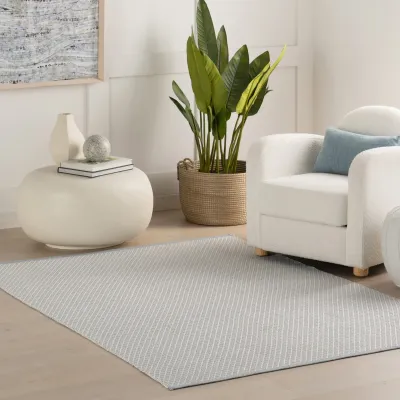 Riviera Swedish Blue Handwoven Indoor/Outdoor Rug
