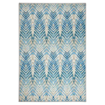 Seneca Blue Machine Washable Rug - 8x10