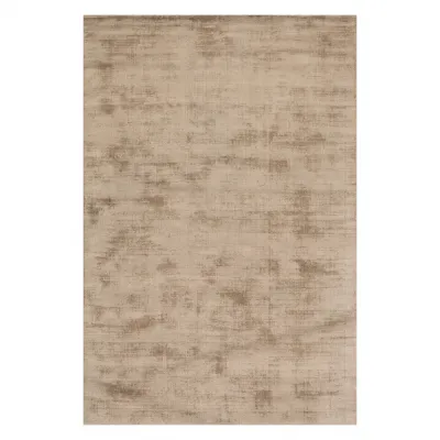 Alva Taupe Hand Loom Knotted Viscose Rug