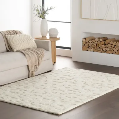 Alora Natural Hand Knotted Wool Rug