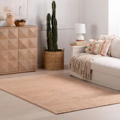 Ramsey Rose Quartz Hand Knotted Wool Rug