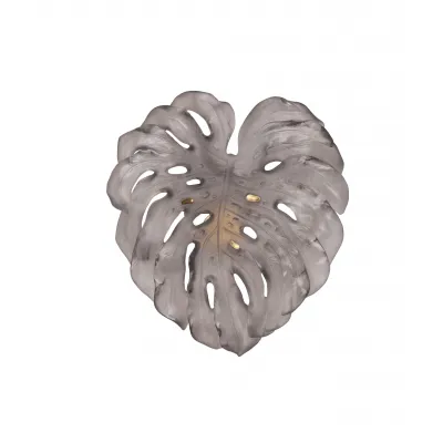 Monstera - Emilio Robba Small Gray Wall Leaf with Long Fixing