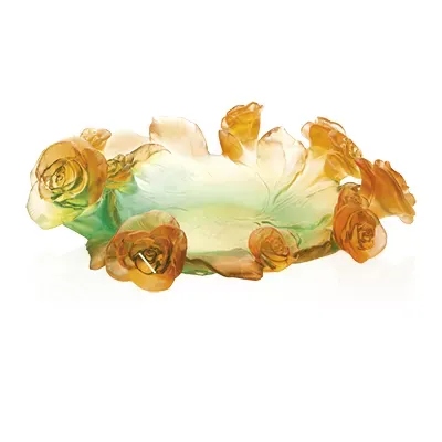 Rose Passion Green & Orange Bowl (Special Order)