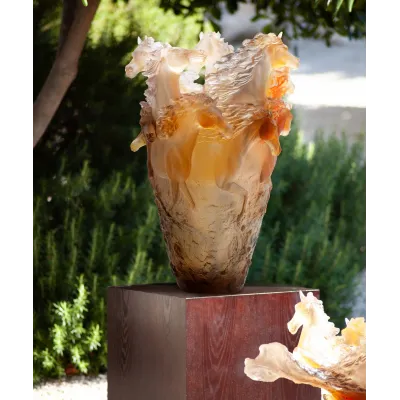 Cavalcade Glazed Brown Magnum Vase