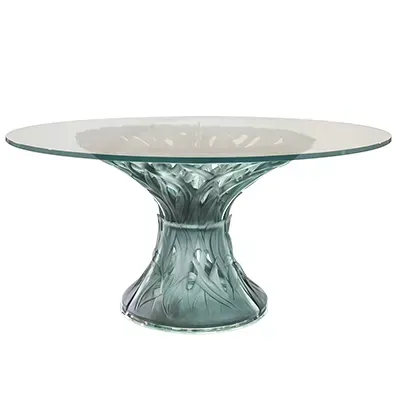 Vegetal Grey-Blue 6-Piece Table (Special Order)