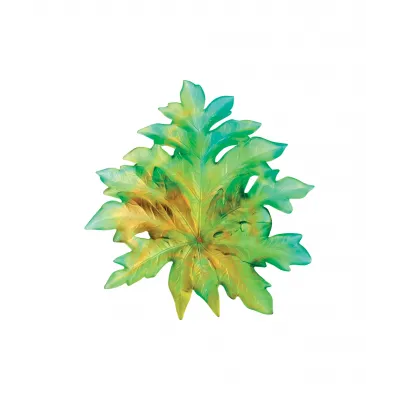 Bornéo - Emilio Robba Small Green Wall Leaf with Small Fixing