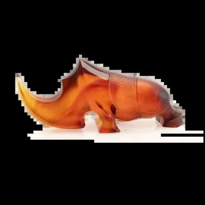 Amber Ongava Rhinoceros by Gé Pellini (Special Order)