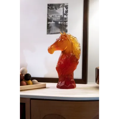 Cavalcade Amber Chess Knight