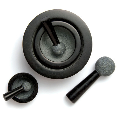 Black Granite Pestle & Mortar, Large