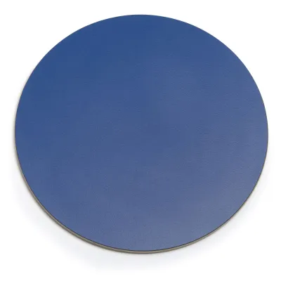 David Mellor Round Birch Placemat, Blue