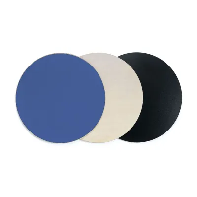 David Mellor Round Birch Placemat, Blue