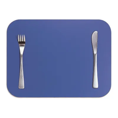 David Mellor Rectangular Birch Placemat, Blue