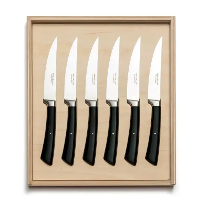 Black Handle Steak Knife Set