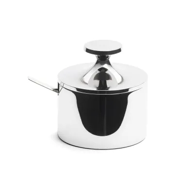 David Mellor Stainless Steel Sugar Pot, Stainless Steel Handle