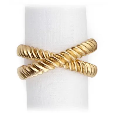 Deco Twist Gold Napkin Jewels