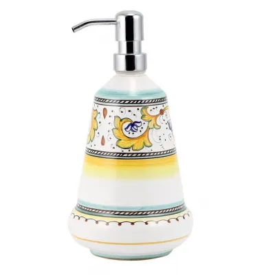 Perugino Liquid Soap Lotion Dispenser 5 in Round x 9 high (26 Oz.)