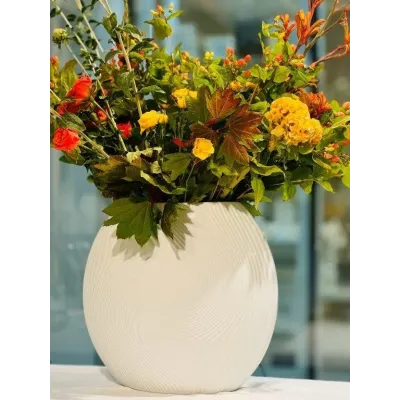 Nara Matte White Vase