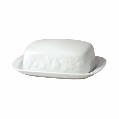 Blanc de Blanc Rectangular Butter Dish