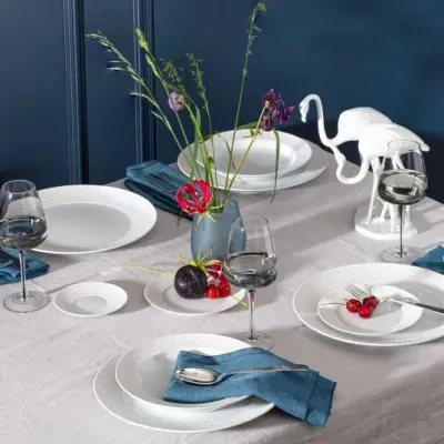 Waves Relief Dinner Plate