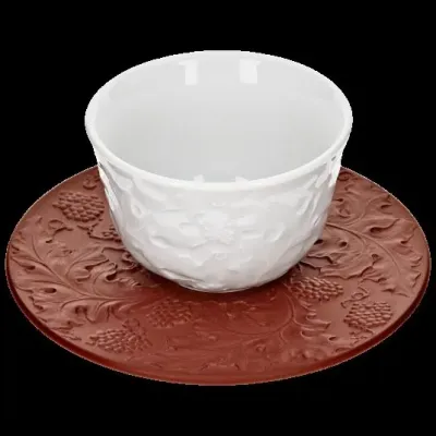 White Tea Bowl & Saucer