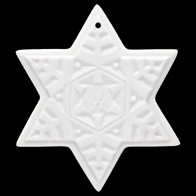 Tree Decoration Bisque Christmas Star, Large