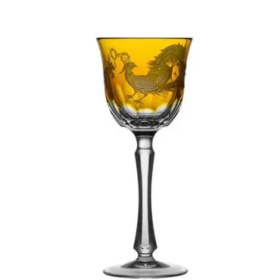 Aves Amber Red Wine Glass