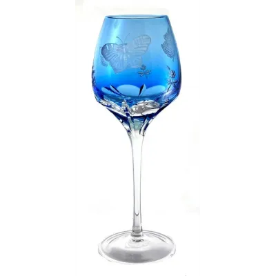 Papillon Sky Blue Red Wine Glass