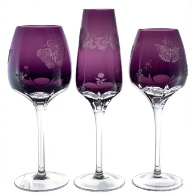 Papillon Amethyst Red Wine Glass