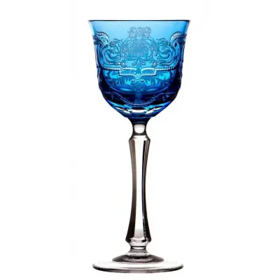 Heritage Sky Blue Red Wine Glass