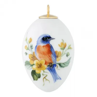 Easter Egg Vintage Bird Painting
