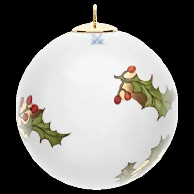 Tree Ornament Holly Christmas Bauble