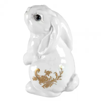 Figurines Bunny Theo With Gold Ornaments