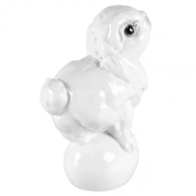 Figurines Bunny Donna With Gold Ornaments