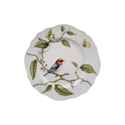 Little Birds Of The Forest Red/Blue Bird Dinner Plate
