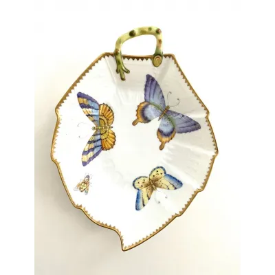 Leaf Plate Three Butterflies