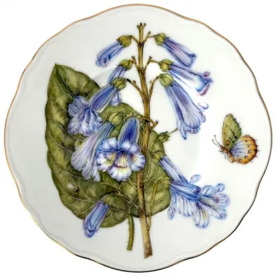 Rhapsody Of Colors Blue Flower Bread And Butter Plate