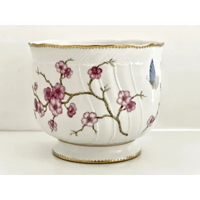 Round Cachepot (Cherry Blossom) 7" H X 6.25" W