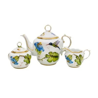 Hummingbird Tea Set 5" H 32 Oz.